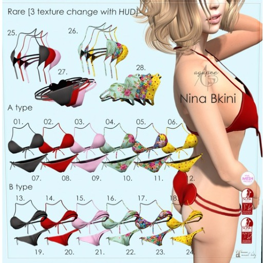 13-*AGATA* Nina Bikini-B top / black