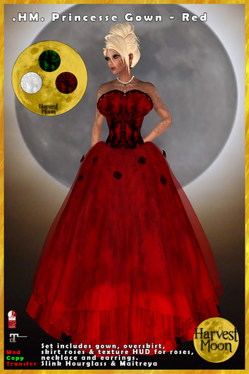 .HM. Princesse Gown [Add and Click] Red