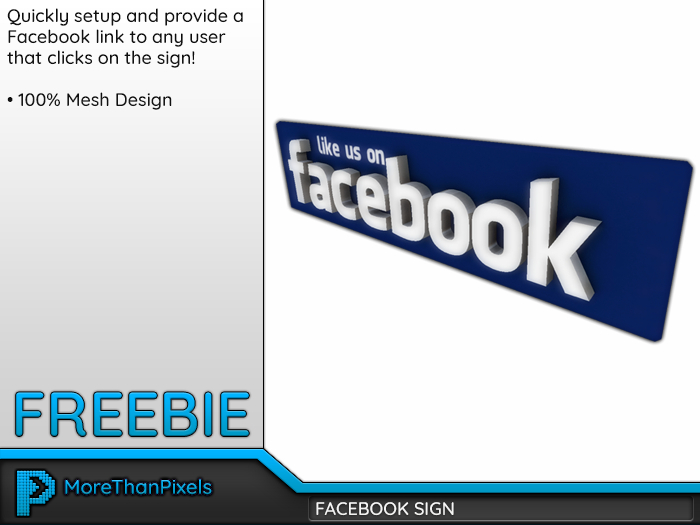 MoreThanPixels: Facebook Sign