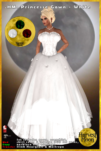 .HM. Princesse Gown [Add and Click]  White