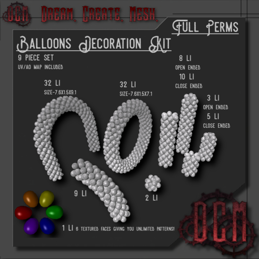 D.C.M  Balloon Decor Kit  FP HUD 2020