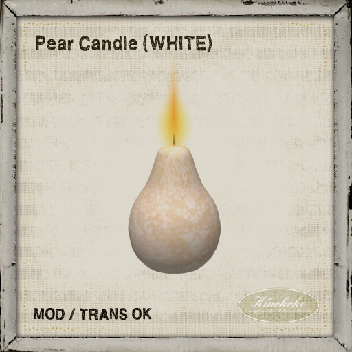 Kinokoko - Pear Candle(WHITE)