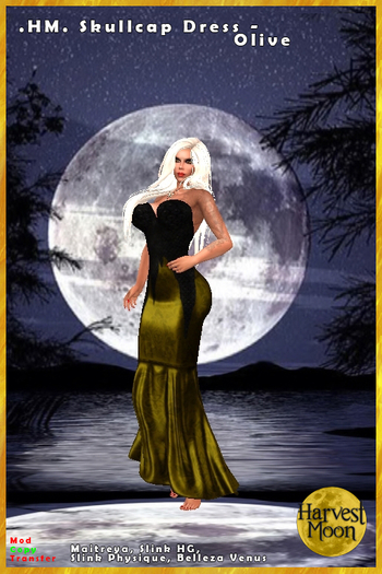 .HM. Skullcap Dress - Olive [Add and Click]