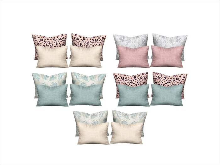 [Alisha bedroom] - double bed pillows FULL PERM