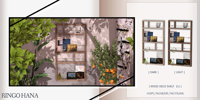 .:RINGO HANA:. - Wood Deco Shelf Light [WEAR]