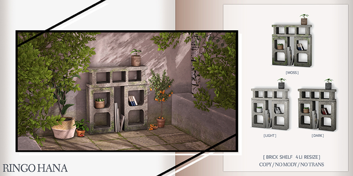 .:RINGO HANA:. - Brick Shelf - FATPACK [WEAR]