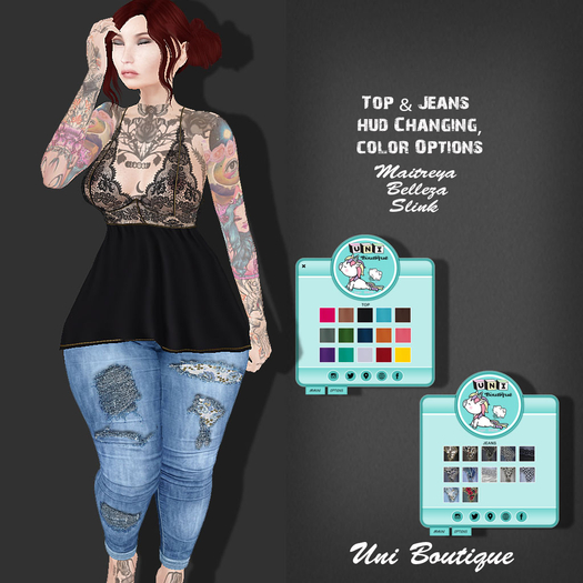 +Uni Boutique+ Baby Jean - Rip - Wear Me