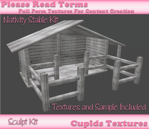 *Cupids* 3D Sculpt Nativity Stable Kit