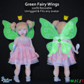 [Jester Inc.] Green Fairy Wings! - Add to Unpack