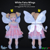 [Jester Inc.] White Fairy Wings! - Add to Unpack
