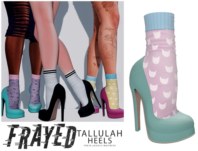 Frayed - Tallulah Heels - Mint