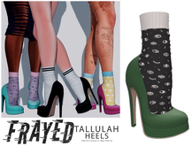 Frayed - Tallulah Heels - Green