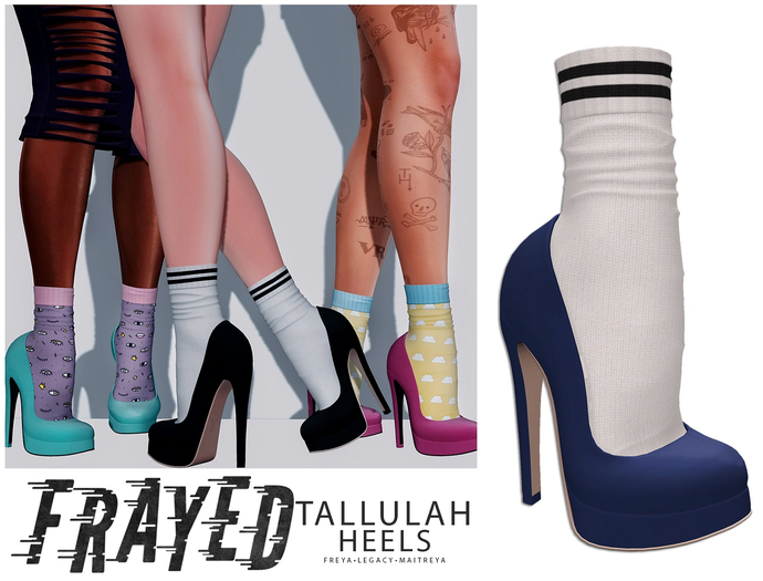 Frayed - Tallulah Heels - Blue