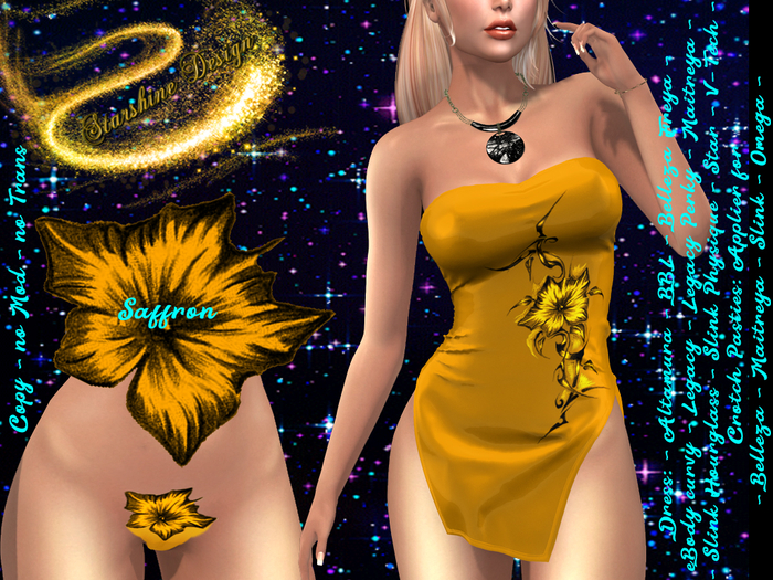 ~✯SD✯~ F044 Dress [Saffron]