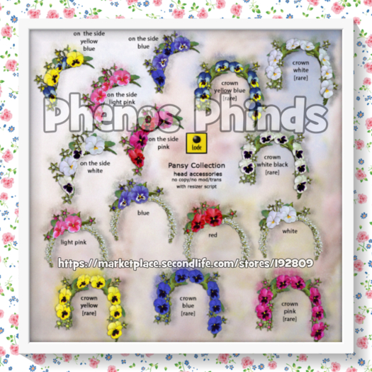 *LODE* Head Accessory - Pansy [red]
