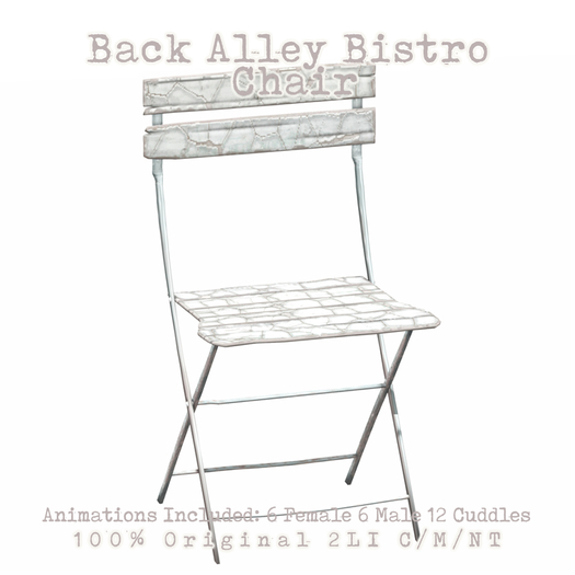 crate Back Alley Bistro Set  - Chair