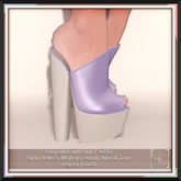 [HC] Galen Lilac Mules for Slink, Belleza, Maitreya, eBody, Signature, Legacy & Tonic