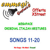 Megapack italian gestures Songs 11-20