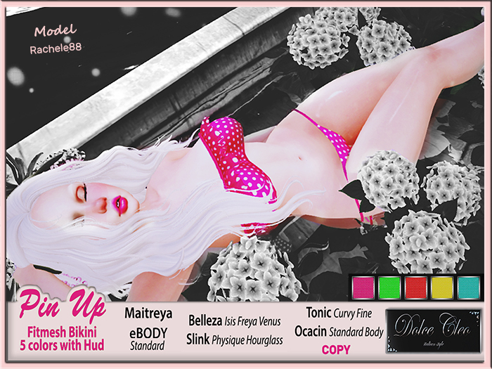 Dolce Cleo ::: Pin Up Bikini with Hud - wear to unpack