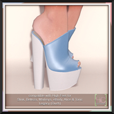 [HC] Galen Blue Mules for Slink, Belleza, Maitreya, eBody, Signature, Legacy & Tonic
