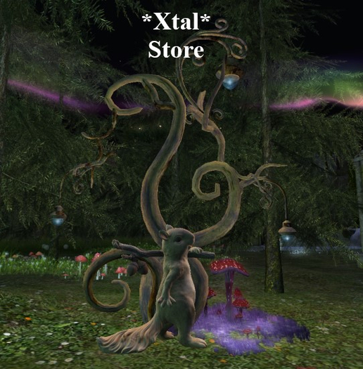 *Xtal* Merry Squirrel Light Tree