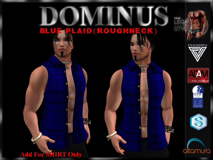 ~DOMINUS~Blue Plaid (RoughNeck) (ADD)