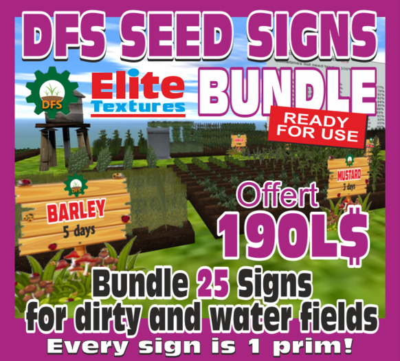 DFS BUNDLE SEED SIGNS (25 + 1)items  - vers 2