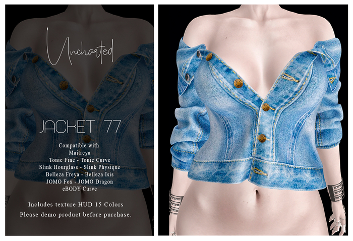 Uncharted - (77) Jacket HUD 15 Colors