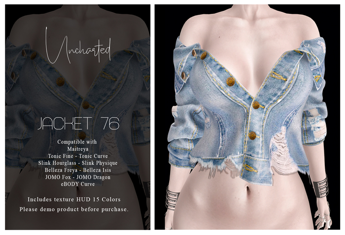 Uncharted - (76) Jacket HUD 15 Colors
