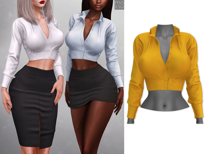 Mossu - Rita Shirt - Yellow