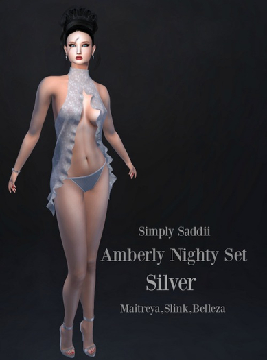 Simply Saddii-Amberly Set-Silver