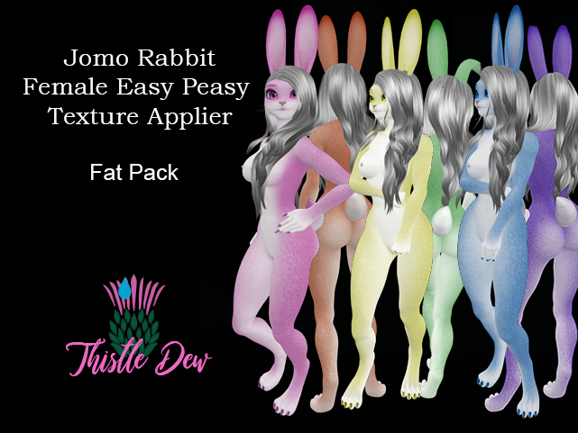 *Thistle Dew* Jomo Rabbit Female Texture Applier Fat Pack