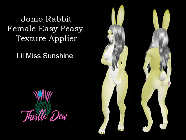 *Thistle Dew* Jomo Rabbit Female Texture Applier - Sunshine