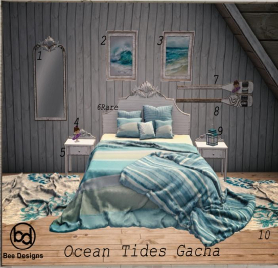Bee Designs Ocean Tides Gacha  6 RARE