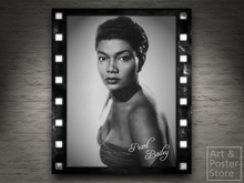 Film and Theatre Diva Pearl Bailey | Mesh Monochrome Wall Panel