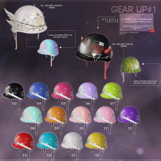 08[Cubic Cherry] {Gear Up#1} helmet MINT (BOX)
