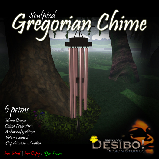 Small Desibo! Gregorian Windchime - Beauty Bush