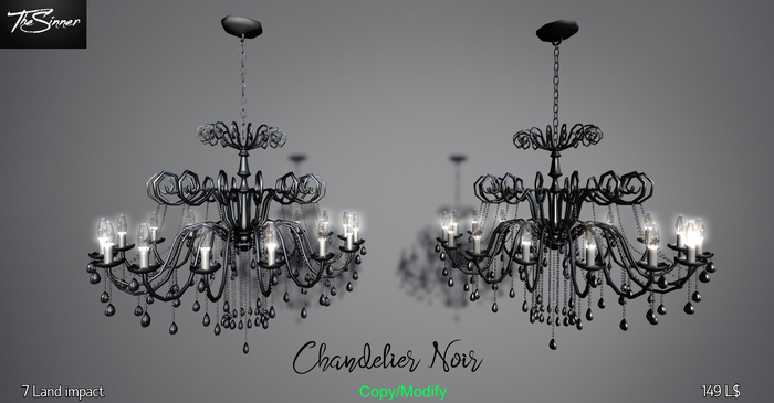 Chandelier Noir