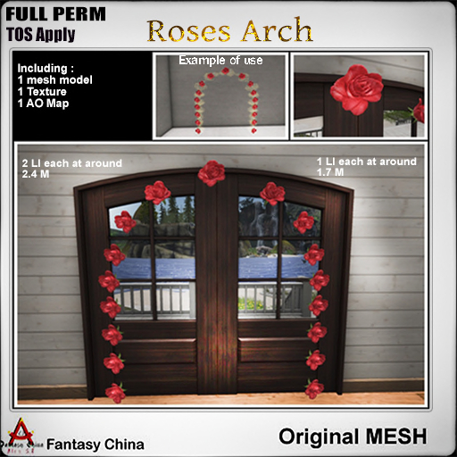 FC- FP Mesh Roses Arch 