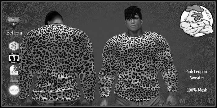 LeCock - Pink Leopard Sweater DEMO
