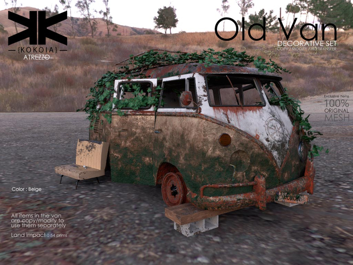 Atrezzo :: Old Van :: Beige :: {kokoia}