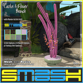 SMASH - Cactus & Flower Branch in Planter (Version: Rose)