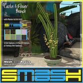 SMASH - Cactus & Flower Branch in Planter (Version: Lime)