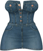 Kaithleen's Denim Minnie Dress - Smokeblue
