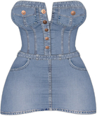 Kaithleen's Denim Minnie Dress - Lightblue