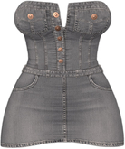 Kaithleen's Denim Minnie Dress - Grey