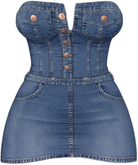 Kaithleen's Denim Minnie Dress - Bluemood