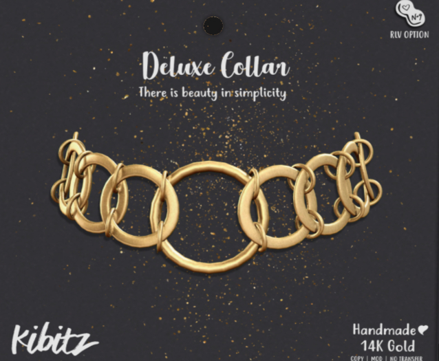 Kibitz - Deluxe collar - gold