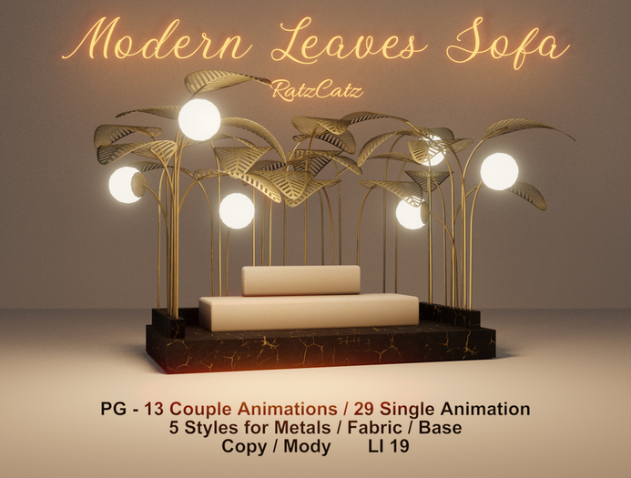 .: RatzCatz :. Modern Leaves Sofa boxed