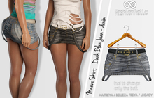 FashionNatic - Maeve Skirt Dark Blue Jeans - Denim - Maitreya, Belleza Freya, Legacy